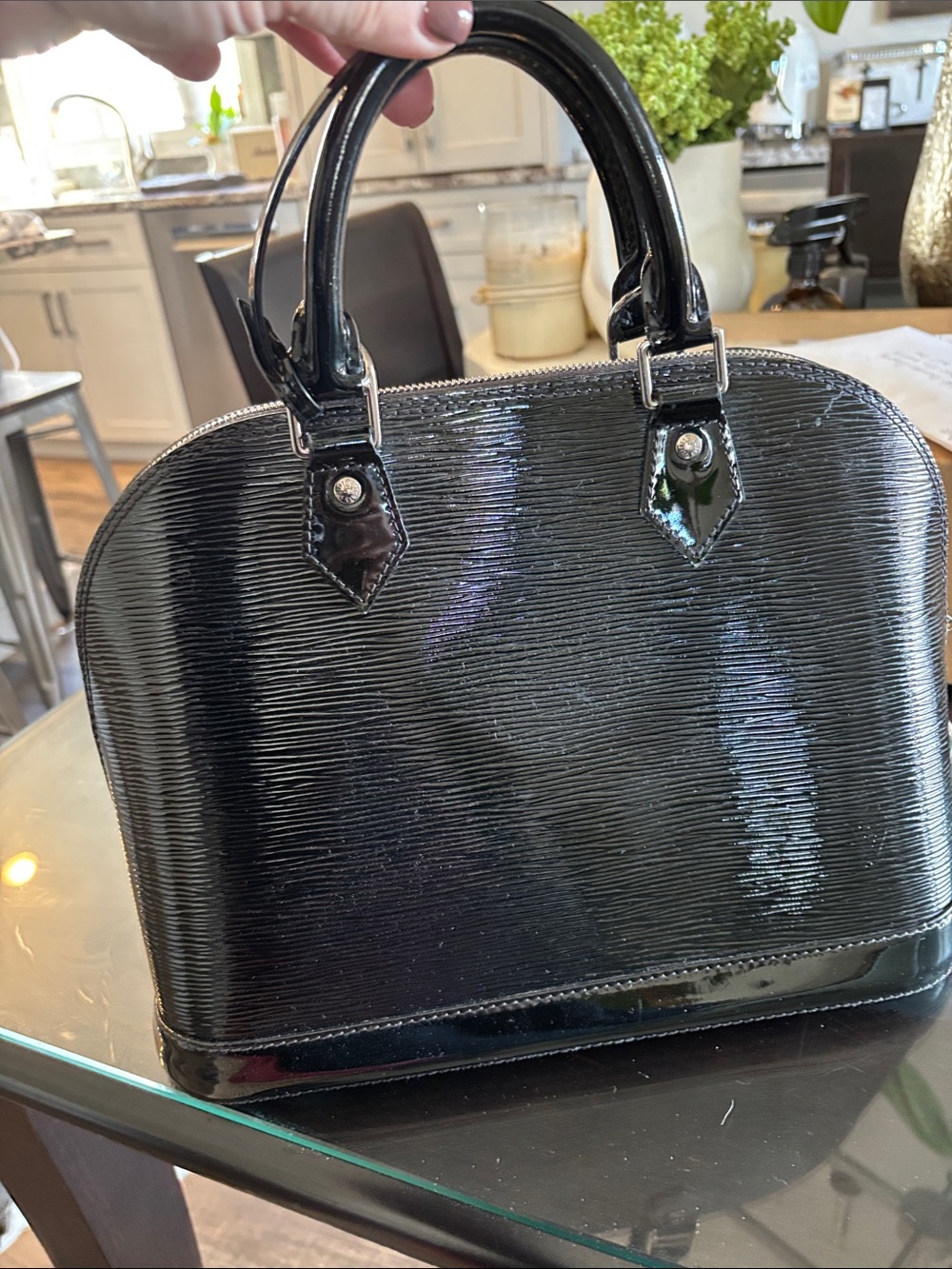 Louis Vuitton Black Epi Alma MM